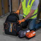 Tool Pouch, Dual Compartments, Heavy-Duty Tool Bag Organizer, Multipurpose Bag