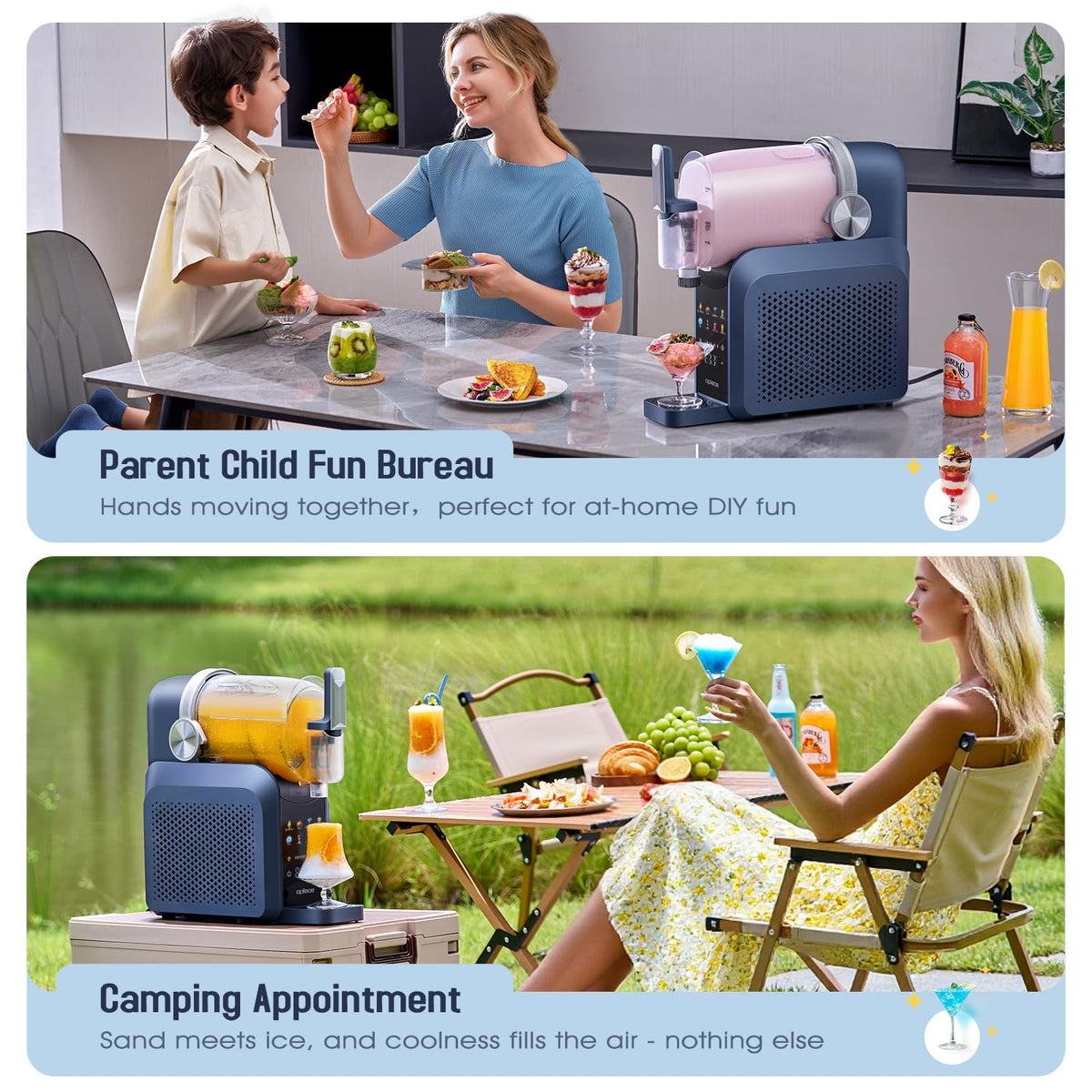 7-in-1 Slushie Machine & Soft Serve Ice Cream Maker,88oz with No Ice Needed,Slushy Machie for Home,Frozen Drink,Margarita,Cocktail,Daiquiri,Frappe,Milkshake,and More Smoothie