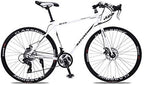 XSLY 700c Aluminum Alloy Road Bike 21 27and30speed Road Bicycle Two-disc Sand Road Bike Ultra-Light Bicycle Portable Adult Variable Speed Dual Disc Brake Cycling Racing (Color : 27 Speed S)