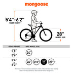 Mongoose Grit Adventure Road Bike, 14 speeds, 700c wheels, blue