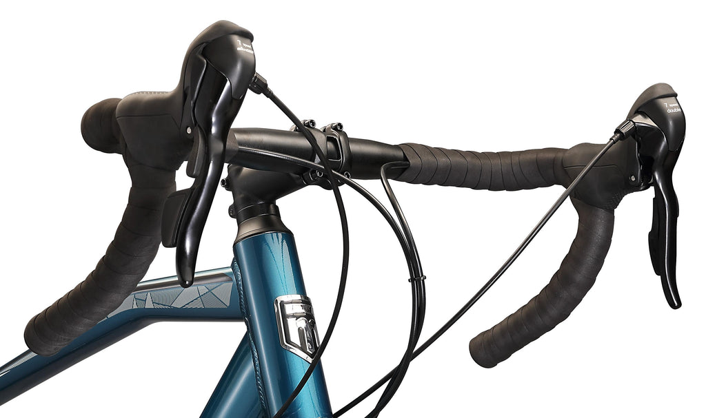 Mongoose Grit Adventure Road Bike, 14 speeds, 700c wheels, blue
