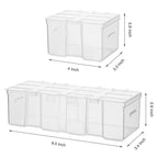 16 Compartments Detachable Toolbox Organizer,Hardware Organizer Box with Removable Sections,Carrying StoraCase for Patts,Screws,Bolts,Nuts,Toys