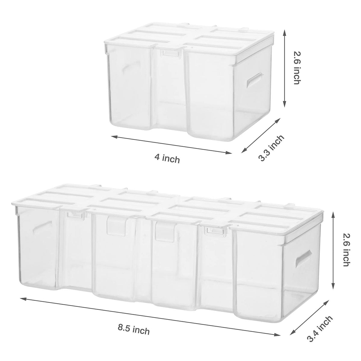 16 Compartments Detachable Toolbox Organizer,Hardware Organizer Box with Removable Sections,Carrying StoraCase for Patts,Screws,Bolts,Nuts,Toys