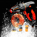 ZHJING Hose Water Gun Nozzle Heavy Duty Metal Spray Gun Watering Hose Sprinkler (Size : 50m Suit)