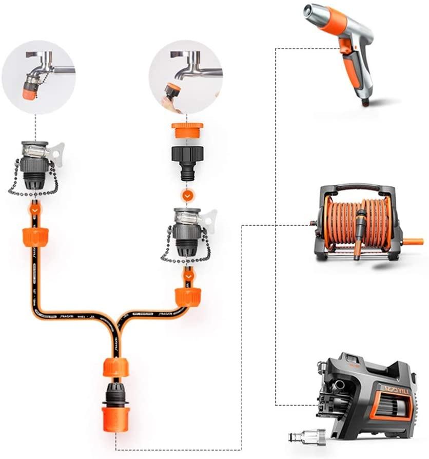 ZHJING Water Nozzles for Garden Hoses Agricultural Irrigation Sprinkler Garden Lawn Sprinkler Spray Gun (Size : 50m Suit)