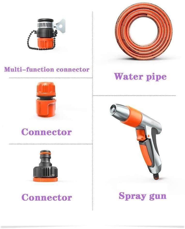 ZHJING Hose Water Gun Nozzle Heavy Duty Metal Spray Gun Watering Hose Sprinkler (Size : 50m Suit)
