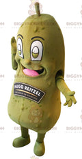 Hugo Reitzel pickle BIGGYMONKEYmascot costume. giant pickle