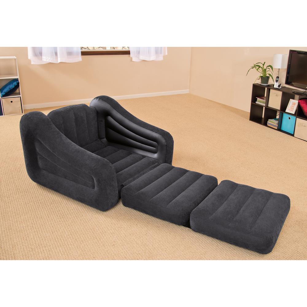 Inflatable Pull Out Chair Seat and Twin Bed Air Mattress Sper (4-Pack)