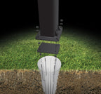 Silverback 54" In-Ground Height-Adjustable Basketball System with Tempered Glass Backboard, Anchor Mounting, and 5-year Limited Warranty