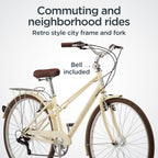 Schwinn Admiral hybrid bike, 7-speeds, 700c wheels, white