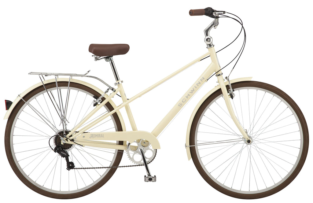 Schwinn Admiral hybrid bike, 7-speeds, 700c wheels, white