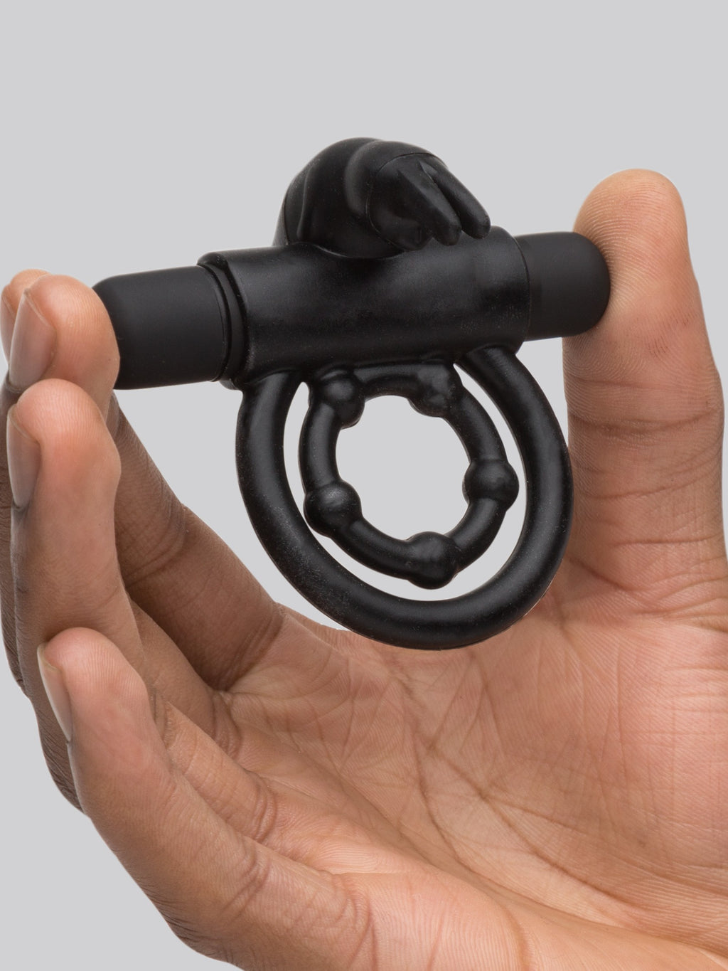 Lovehoney Bionic Bullet 5 Function Vibrating Rabbit Cock Ring, Black | Black