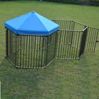 LEMKA Heavy Duty Dog Playpen Dog Kennel, Pet Dog Exercise Playpen Foldable Dog Steel Crate Wire Metal Ca6/10 Panels - 48/60 inches