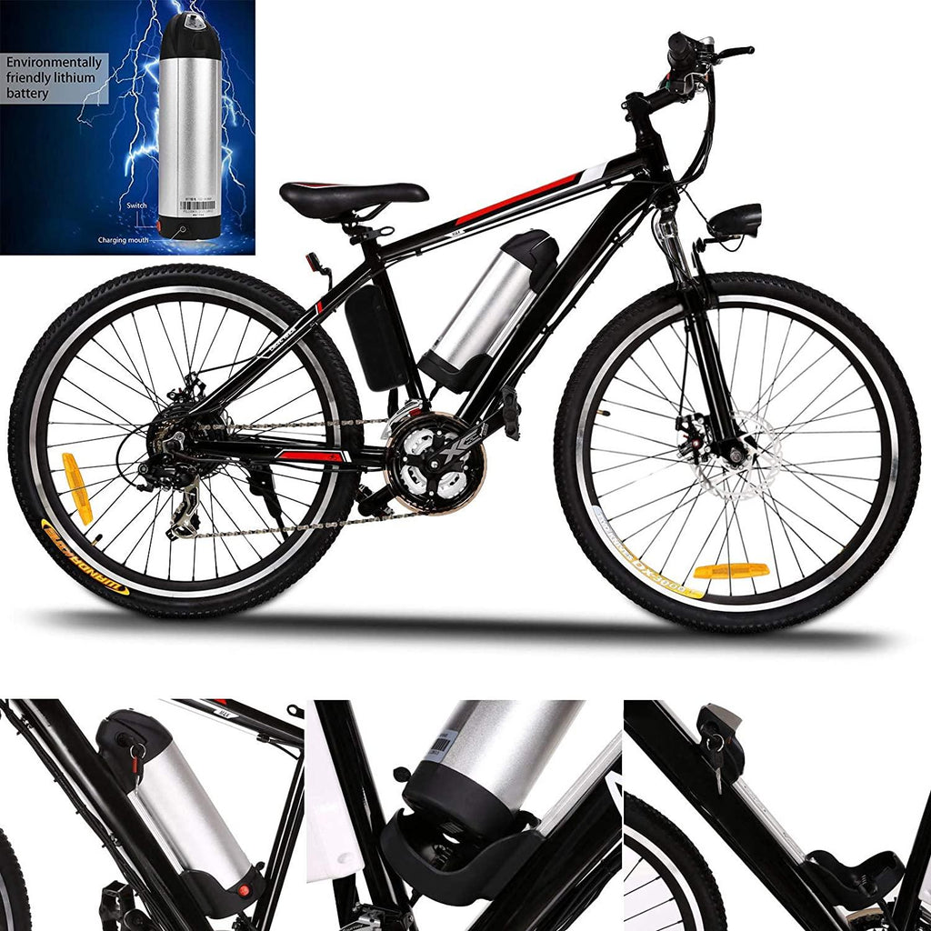 Hicient Electric Bike Electric Bicycle for Adult 26'' Electric Mountain Bike 250W Ebike 21 Speed Gear with Removable Lithium Battery and Battery Charger