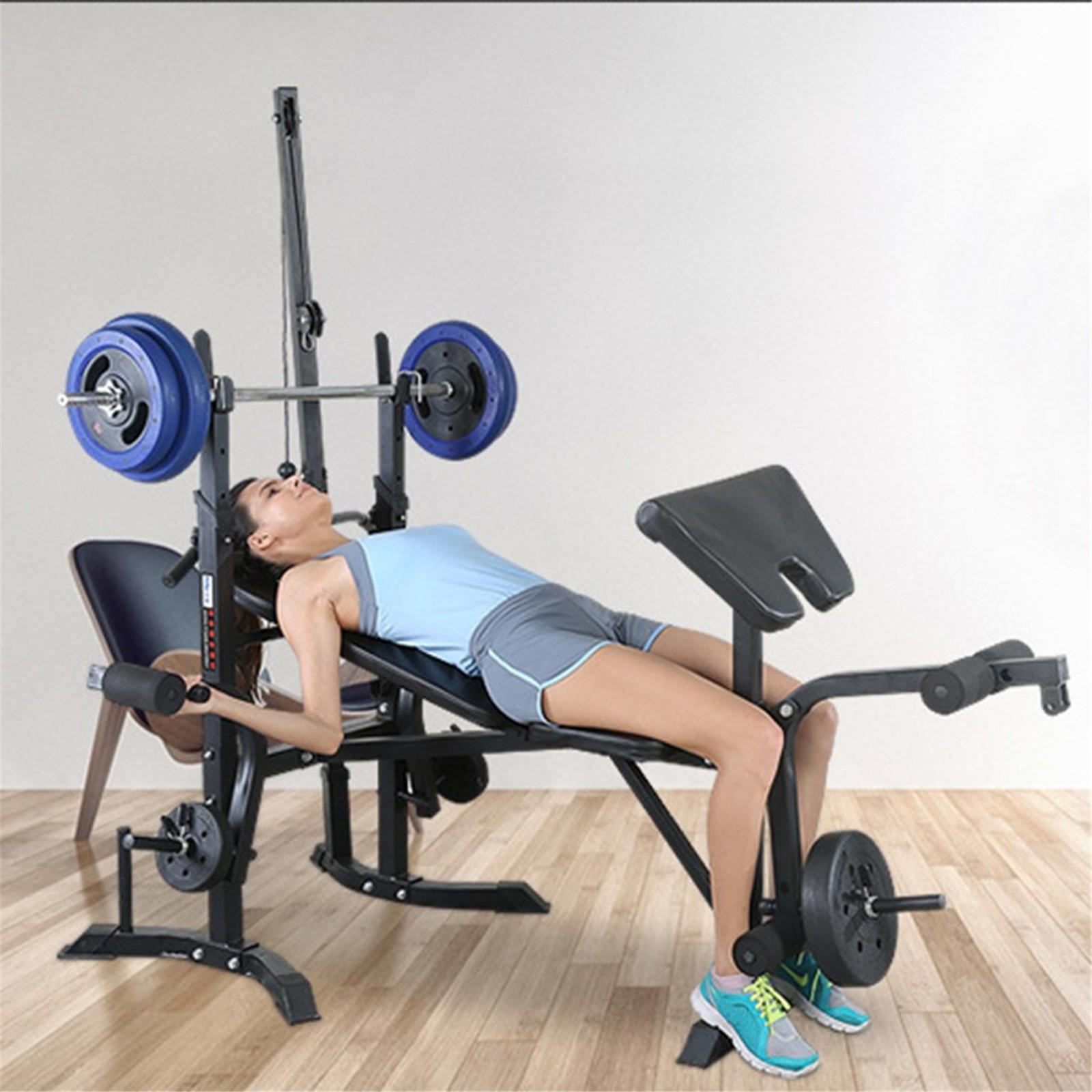 Botrong Standard Weight Bench with Leg Developer Multifunctional Workout Station Weight-Lifting Bed Machine for Home Gym Weightlifting and Strength Training Equipment