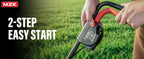 20V 12 Inch Electric Cordless Mower, Brushless Push Mower with Height Adjustment