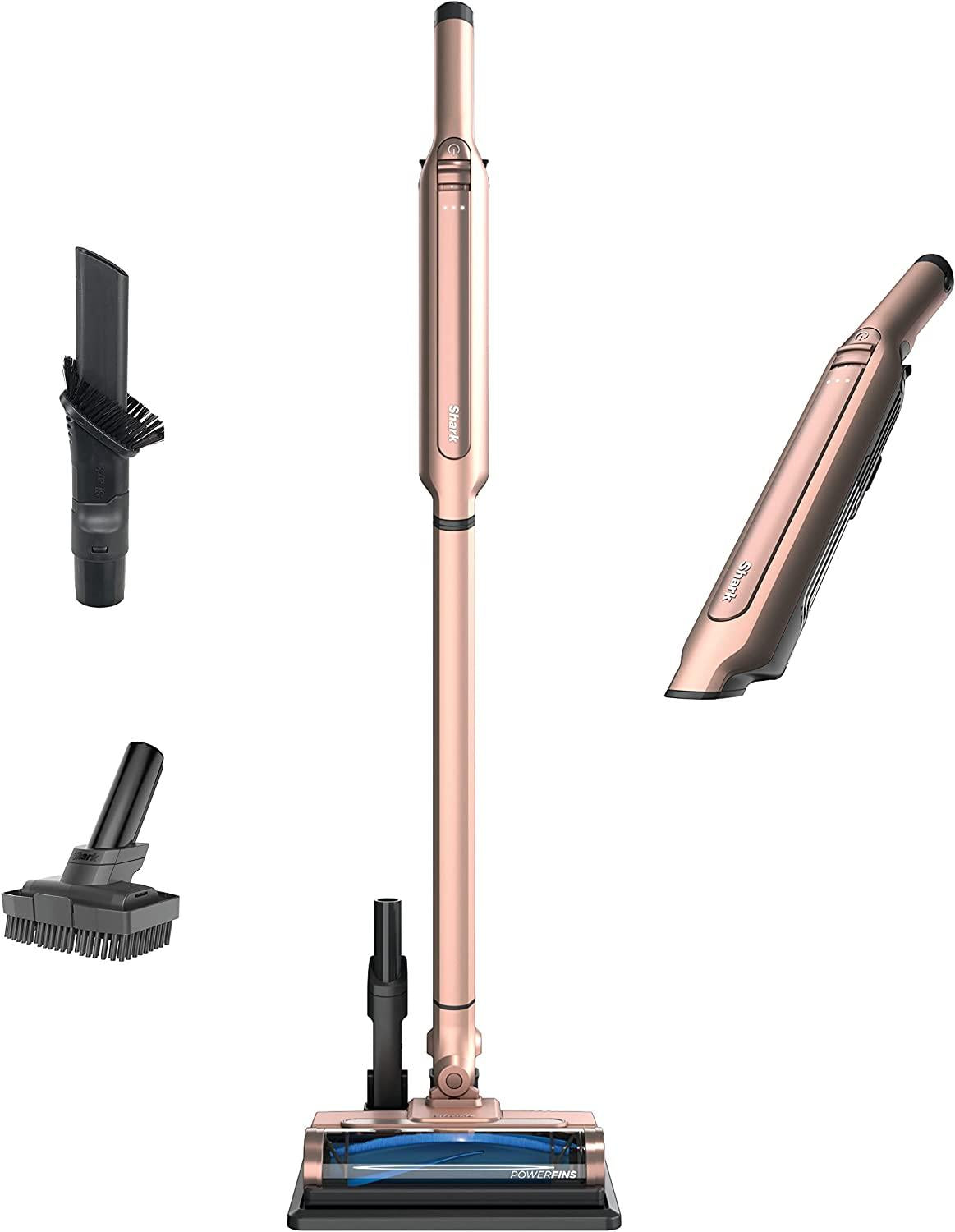 Shark WS642RG WANDVAC System Pet 3-in-1 Ultra-Lightweight Powerful Cordless Stick &amp; Handheld Vacuum Combo with Charging Dock, Duster Crevice Tool &amp; Pet Multi-Tool, Rose Gold