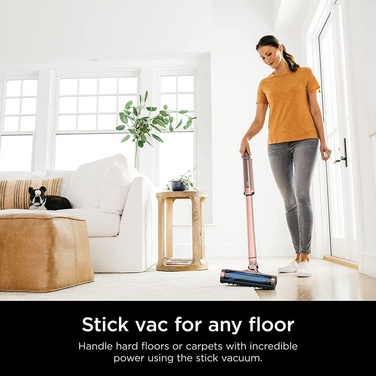 Shark WS642RG WANDVAC System Pet 3-in-1 Ultra-Lightweight Powerful Cordless Stick &amp; Handheld Vacuum Combo with Charging Dock, Duster Crevice Tool &amp; Pet Multi-Tool, Rose Gold