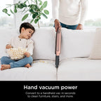 Shark WS642RG WANDVAC System Pet 3-in-1 Ultra-Lightweight Powerful Cordless Stick &amp; Handheld Vacuum Combo with Charging Dock, Duster Crevice Tool &amp; Pet Multi-Tool, Rose Gold