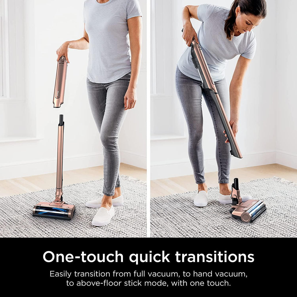 Shark WS642RG WANDVAC System Pet 3-in-1 Ultra-Lightweight Powerful Cordless Stick &amp; Handheld Vacuum Combo with Charging Dock, Duster Crevice Tool &amp; Pet Multi-Tool, Rose Gold