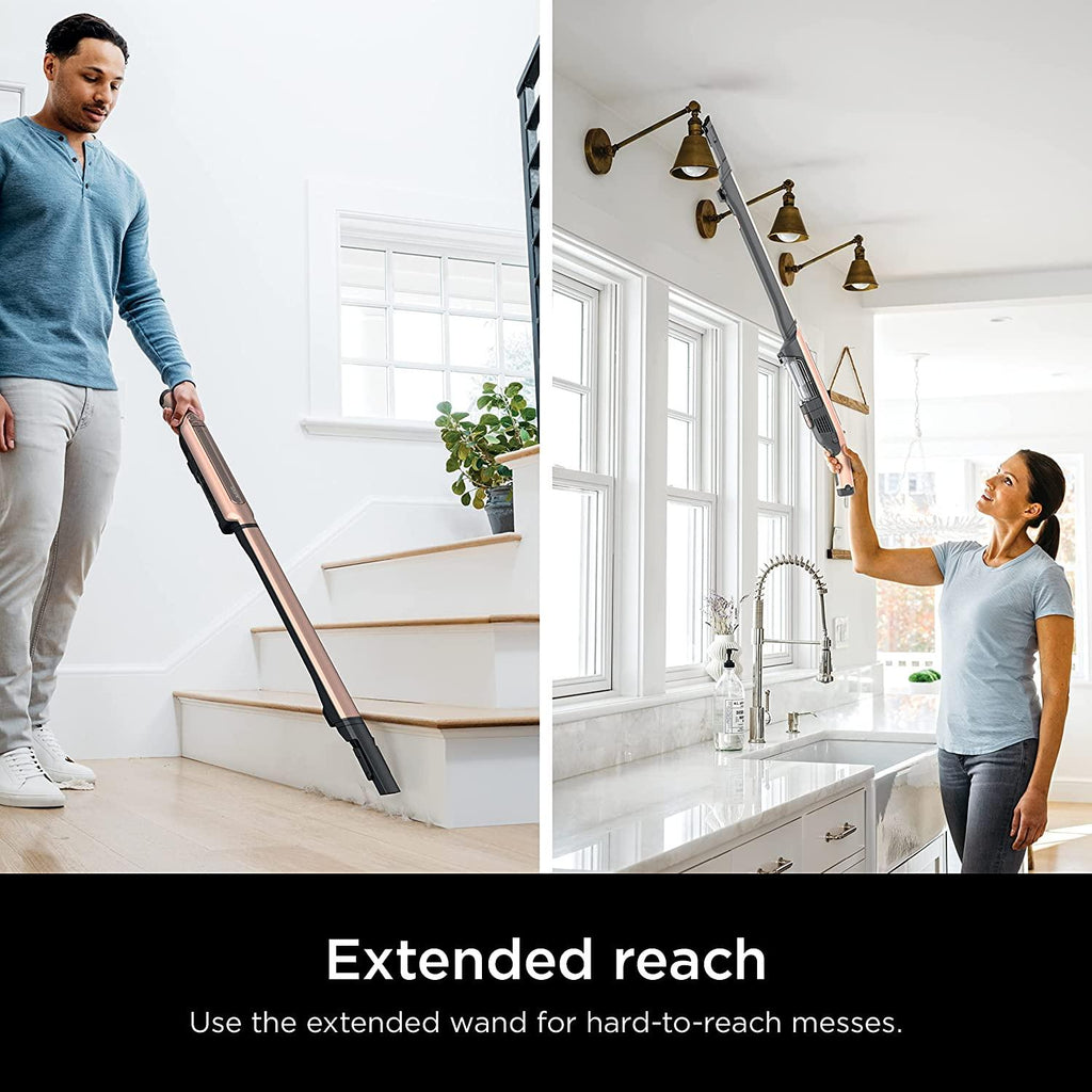 Shark WS642RG WANDVAC System Pet 3-in-1 Ultra-Lightweight Powerful Cordless Stick &amp; Handheld Vacuum Combo with Charging Dock, Duster Crevice Tool &amp; Pet Multi-Tool, Rose Gold