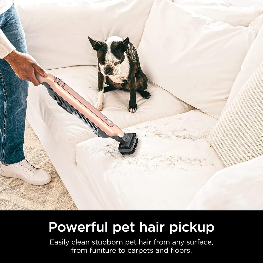 Shark WS642RG WANDVAC System Pet 3-in-1 Ultra-Lightweight Powerful Cordless Stick &amp; Handheld Vacuum Combo with Charging Dock, Duster Crevice Tool &amp; Pet Multi-Tool, Rose Gold