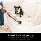 Shark WS642RG WANDVAC System Pet 3-in-1 Ultra-Lightweight Powerful Cordless Stick &amp; Handheld Vacuum Combo with Charging Dock, Duster Crevice Tool &amp; Pet Multi-Tool, Rose Gold