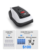 Goat O1000 RTK Care Kit Robotic Lawn Mower with RTK Precision Navigation, No Perimeter Wire, Smart App Control, Auto Mapping, Multi-Zone Management – Includes 36 Extra Blades