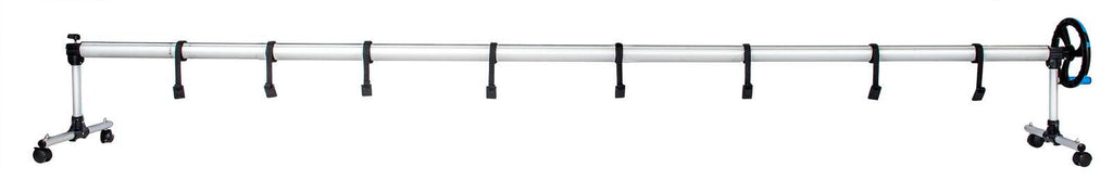 in-ground pool solar cover aluminum reel with telescopic tube and wheels - 18ft