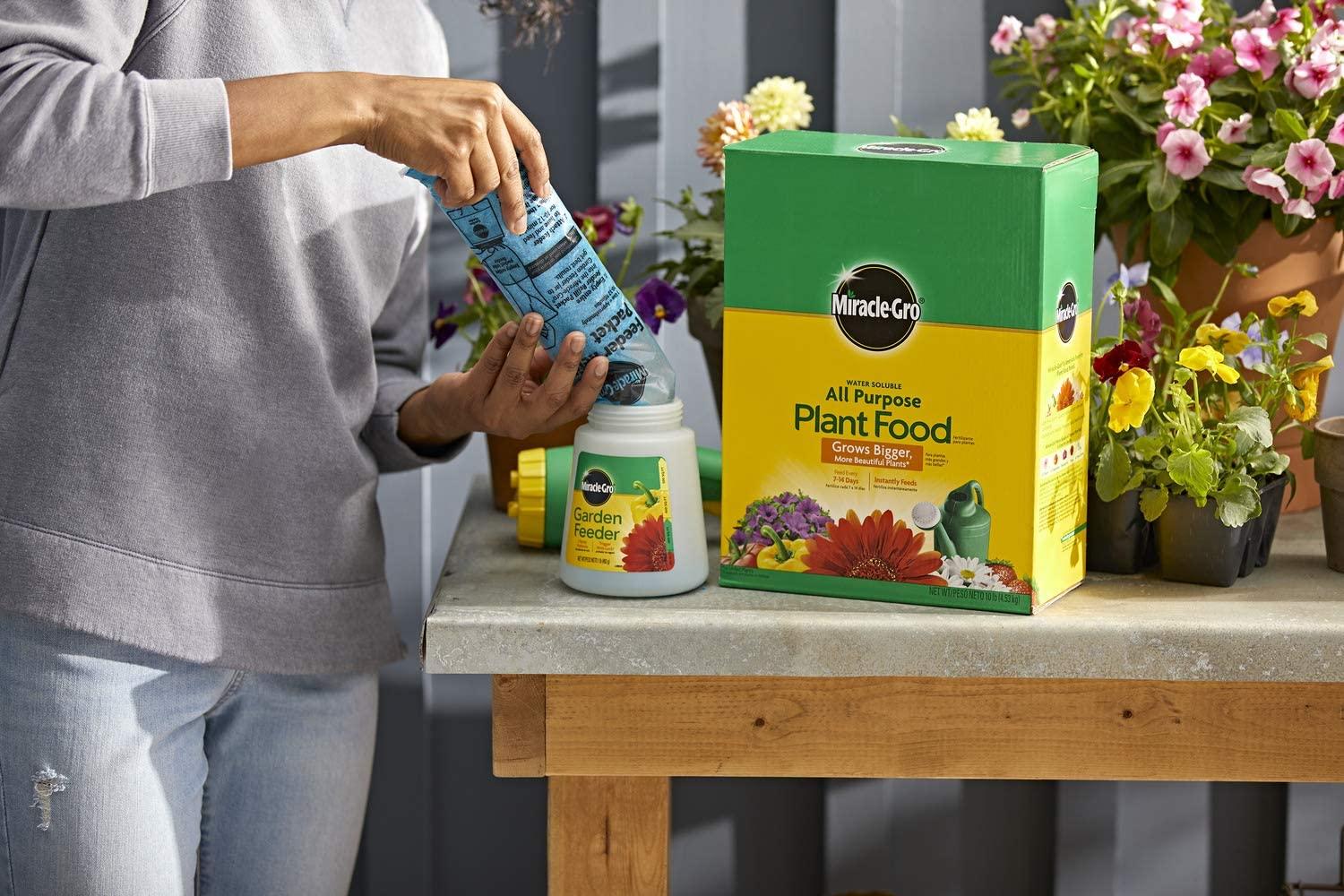 miracle-gro water soluble all purpose plant food, 4-pack