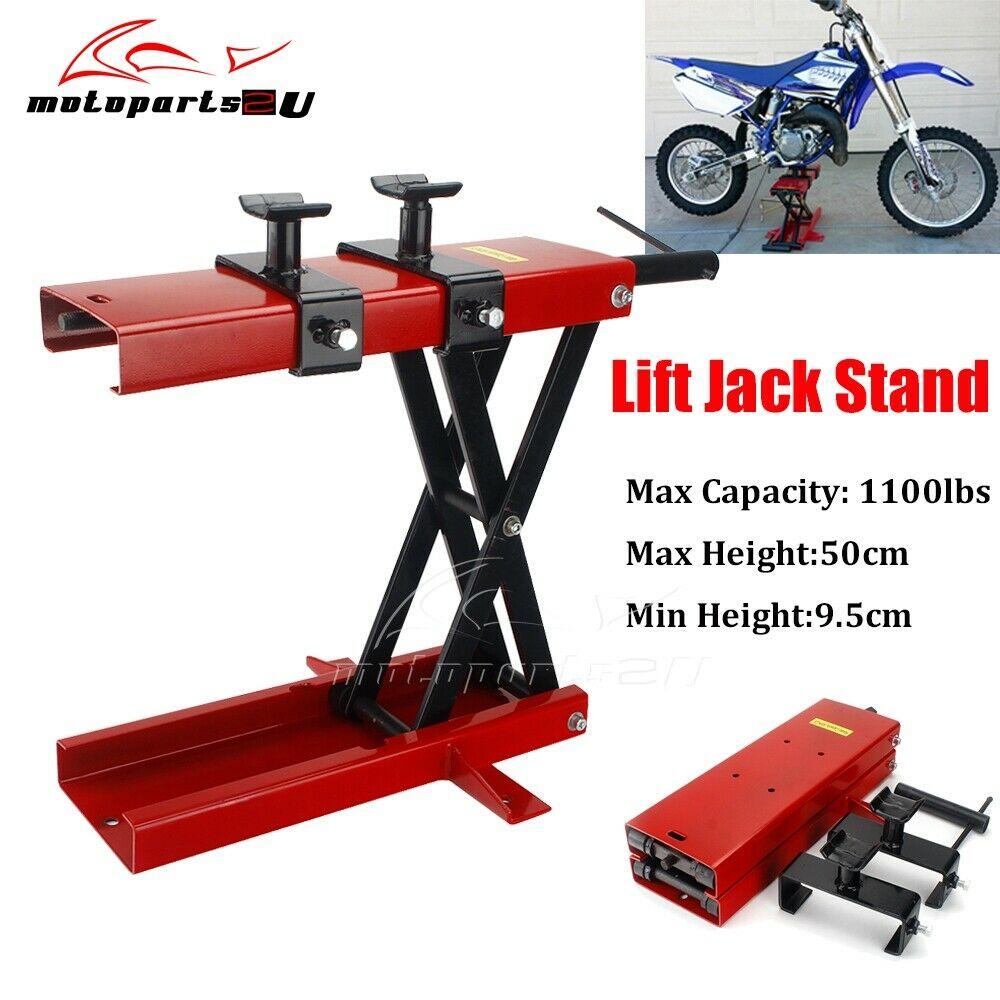 1100LB Motorcycle Dirtbike ATV Scissor Jack Center Lift Crank Repair Hoist Stand