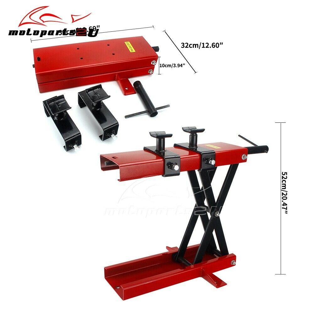 1100LB Motorcycle Dirtbike ATV Scissor Jack Center Lift Crank Repair Hoist Stand