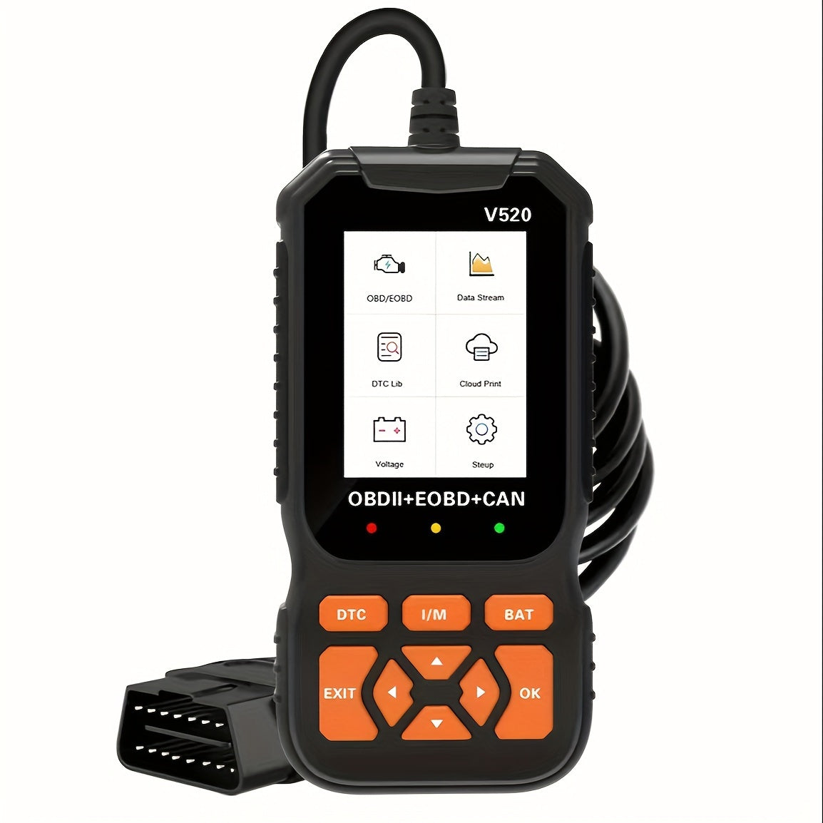 OBD2 Car Scanner Diagnostic Scan Tool, Professional Mechanic Vehicle Fault Code Reader,Auto Read Fault Code Check Engine Light For OBDII Protocol Cars