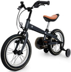 JLFSDB Kids Bike BMX Bike for Kids Boys Girls Bicycle 14 inches Children Bike Portable  Bike with Stabilisers and Bell for A4 to 6 Years Kids (Color : Black)