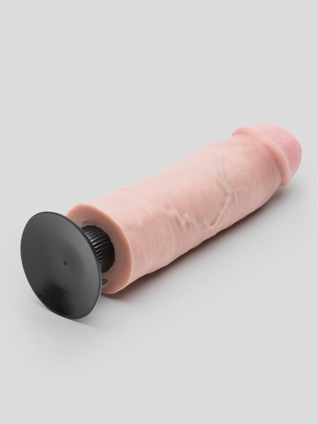 King Cock Ultra Realistic Girthy Suction Cup Dildo Vibrator 10 Inch, Flesh Pink