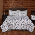 True Grit 07107700081KM Northern Exposure Size Comforter Set, White - 4 Piece