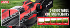 40V 16" Electric Lawn Mower, 2-in-1 Brushless Cordless Lawn Mower, Walk-Behind Push Mowers with 5-Position Height Adjustment, 2 x 4.0Ah Batteries &amp; Charger Included, LM16I5H