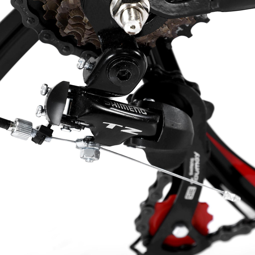 Campingsurvivals 26" Folding Mountain Bike, for Men and Women, Black
