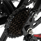 Campingsurvivals Folding Mountain Bike, 21 Speed Steel Adult Bicycle, with 26" Wheel, Black