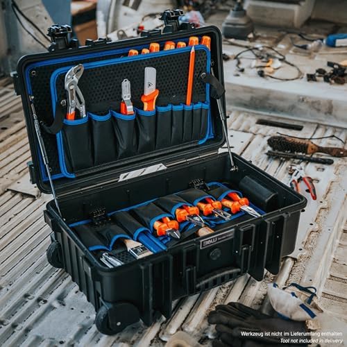 Jumbo 6600 Outdoor Tool Case with Pocket Tool Boards, Black