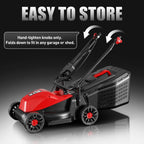 12Amp 16" Lawn Mower, 3-Position Height Adjustment, 2-in-1 Mulching &amp; Bagging, Corded Lawn Mower for Your Garden