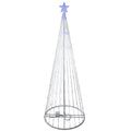 6' Blue LED Lighted Show Cone Christmas Tree Outdoor Decoration