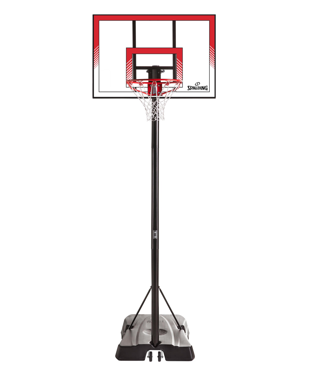 Spalding Ratchet Lift 44" Polycarbonate Portable Basketball Hoop