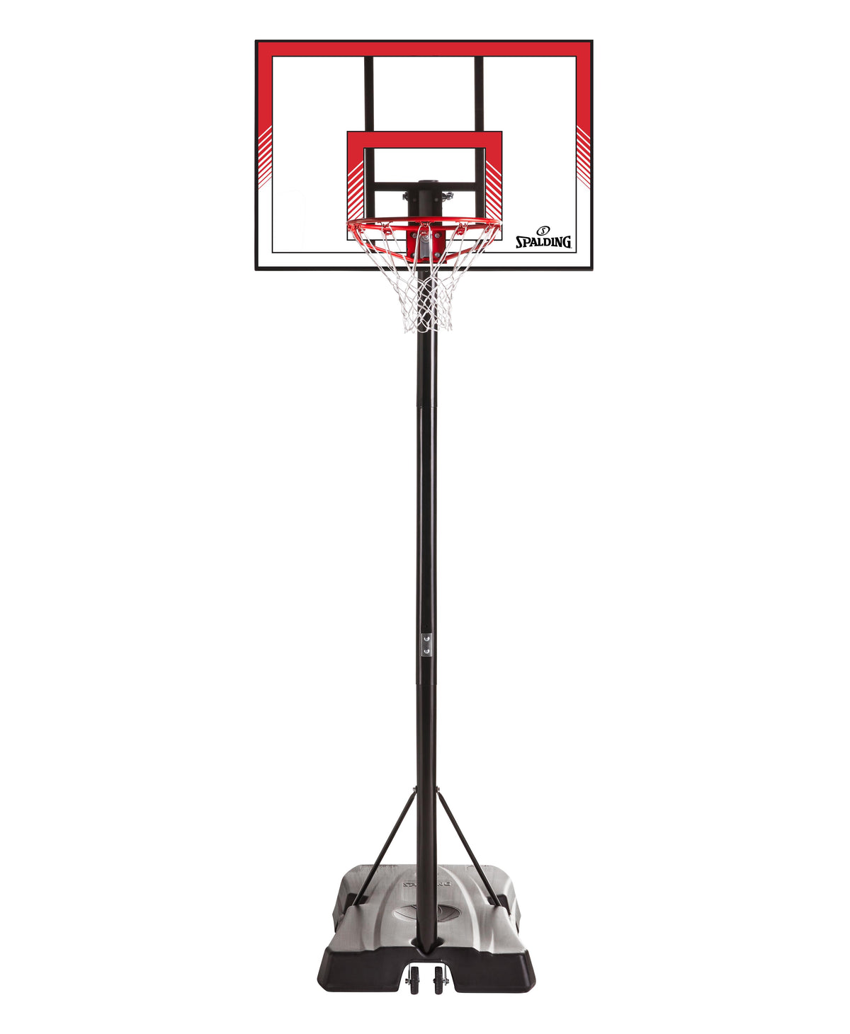 Spalding Ratchet Lift 44" Polycarbonate Portable Basketball Hoop
