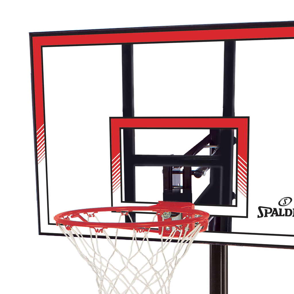 Spalding Ratchet Lift 44" Polycarbonate Portable Basketball Hoop