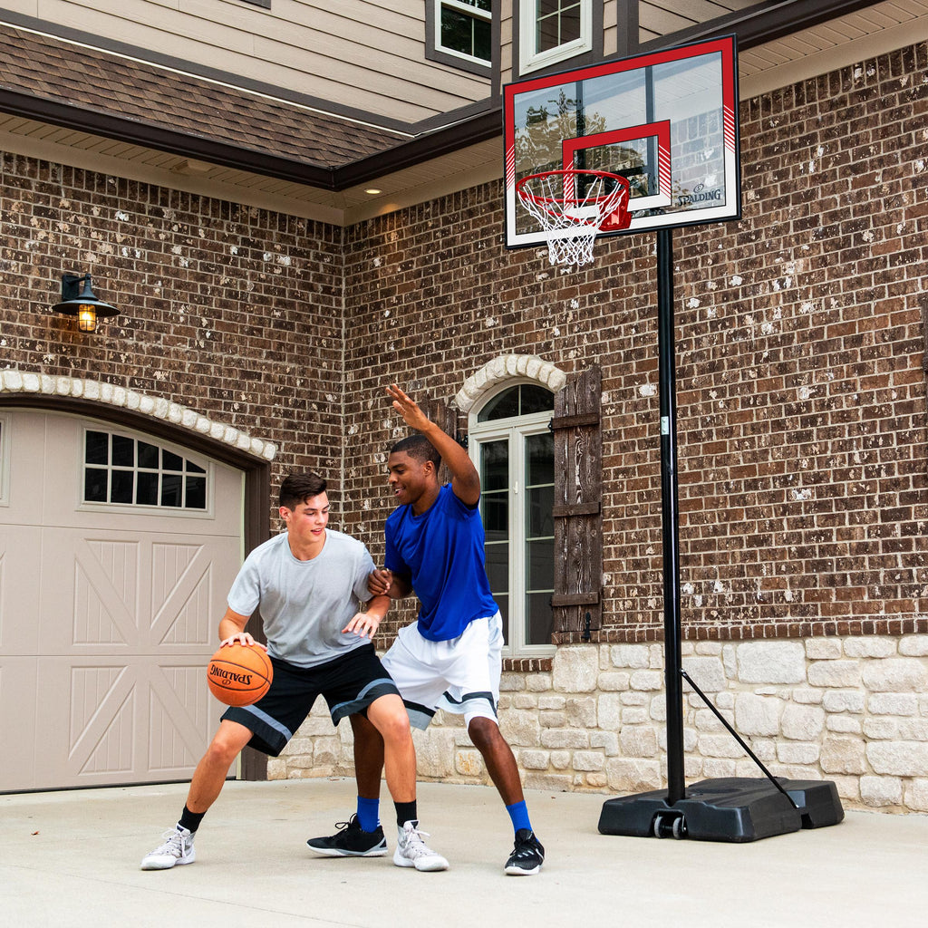 Spalding Ratchet Lift 44" Polycarbonate Portable Basketball Hoop