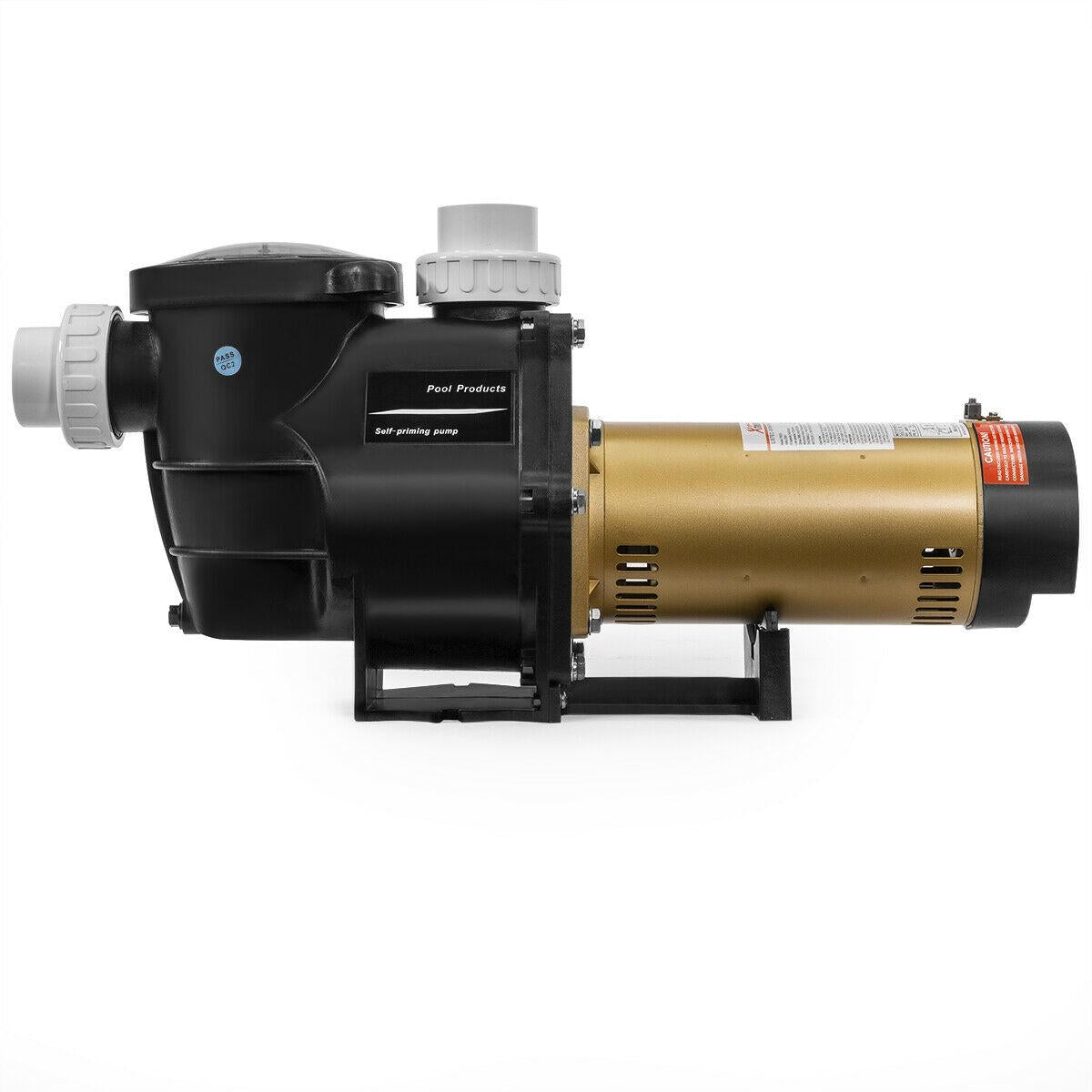 2hp 5850gph in-ground swimming pool pump variable 2-speed w/ strainer 230v