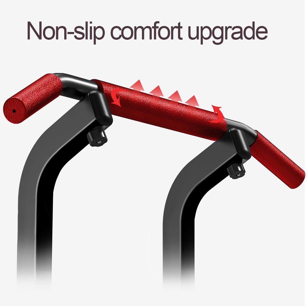 ESULOMP Power Tower Dip Station Pull Up Bar Strength Training With Dumbbell Bench