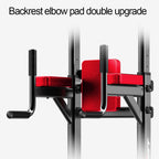 ESULOMP Power Tower Dip Station Pull Up Bar Strength Training With Dumbbell Bench