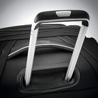 Zoom Turbo Softside Expandable Spinner Wheel Luggage, Black, Checked-Large 28-Inch